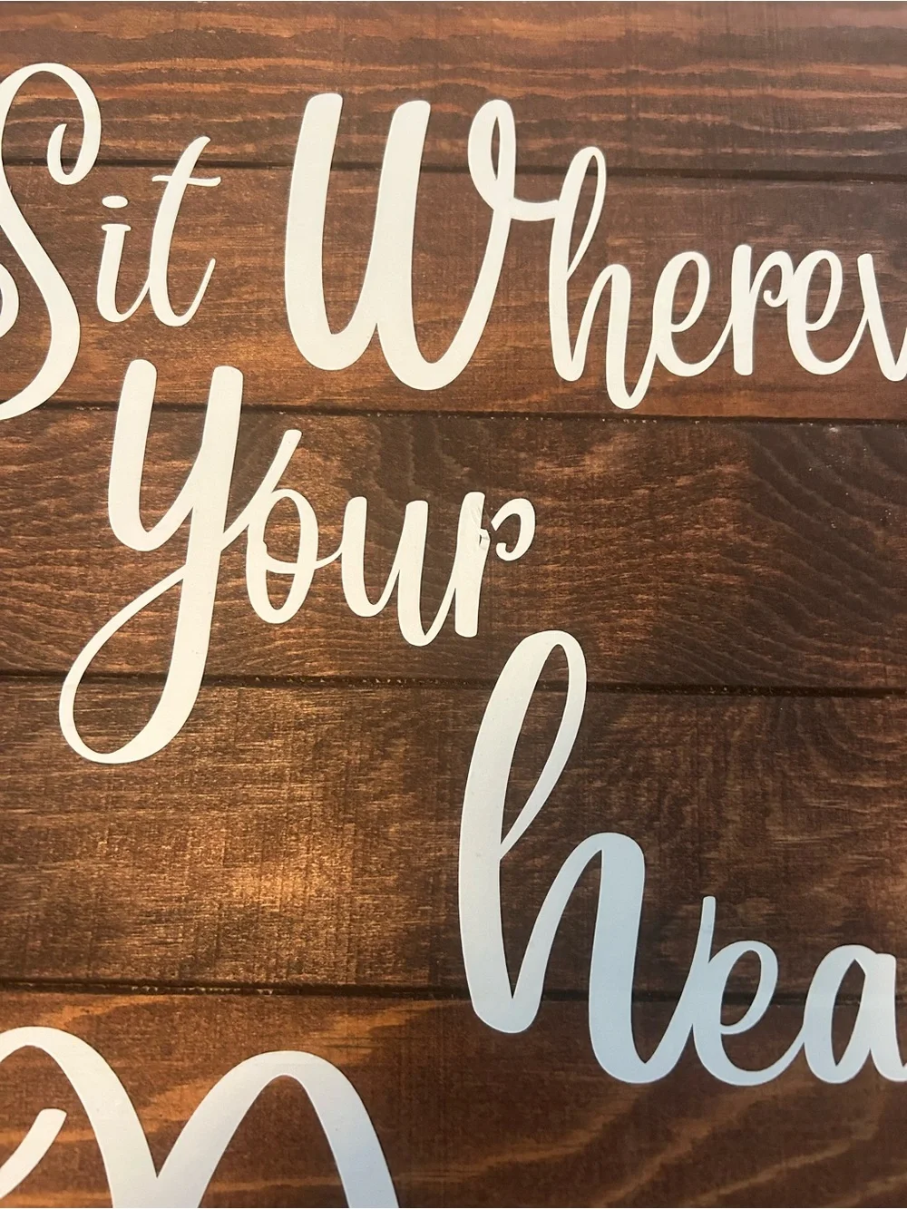 Rustic White & Brown Boho Outdoor Wedding Signs and Ribbon Garland Deco Bundle